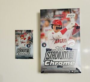 New Listing2022 Topps Stadium Club Chrome  1-Pack Factory Sealed From a Hobby Box