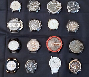 Lot of 16 Luxury gents watches for spares or repair