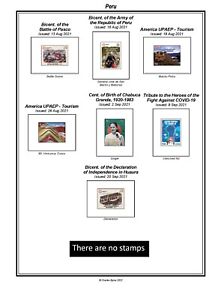 Print a Peru (1857-2021) Stamp Album fully illustrated & annotated