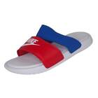 Nike Womens Benassi Duo Ultra Leather Slides Sandals Red/Blue/White Size 8 New