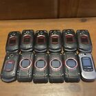 Lot of 12 Cell Phones - Parts Only - Kyocera, Casio, Samsung