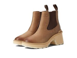 NIB Woman's sz 8.5 Boots SOREL Hi-Line™ Heel Chelsea Umber Ceramic
