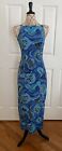 Vintage Dress 90’s Does 40’s My Michelle Small Blue
