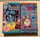 Blues Clues-Telling Time With Blue (VHS, 2002) And Bluestock (VHS 2004).   Lot 2