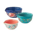 Keepsake Floral 3-Piece Ceramic Mixing Bowl Set