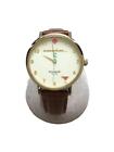 kate spade new york LIVE COLORFULLY/quartz watch/analog/leather/beg/brw/SS