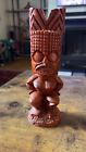 Tiki Figure Hawaii COCO JOES KANALOA God Totem Statue 8” Wood 26-342