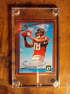 New Listing2018 Calvin Ridley Donruss Optic Rated Rookie Auto Red 45/50 Titans