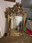 Antique Double Framed Victorian Gold Beveled Mirror 1880 - 1890