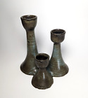 New ListingSigned RUTH BENNETT Hand Crafted Candle Holder MCM Studio Pottery Candelabra