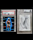 RARE The Undertaker WWF Auto Note BGS Beckett Signed Hulk Hogan 1985 WWE PSA 4