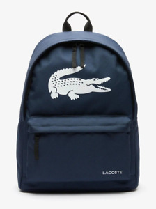 Lacoste $70 Men Backpack bag with Laptop Pocket Travel AUTHENTIC NEW NH4278UG