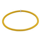 Stretch Bangle Bracelet 3-5mm Minimalist Dainty Jewelry For Women 14K Solid Gold
