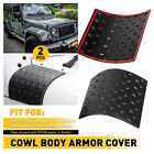 For 2007-18 Jeep Wrangler JK Cowl Body Armor Cover Trim Exterior Accessories 2PC (For: Jeep Wrangler JK)