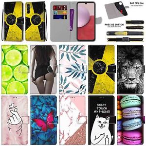 For Samsung A14 A54 A23 A33 A53 A52 A72 Patterns Leather Wallet Stand Case Cover