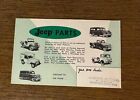Vintage Jeep Parts Advertising Brochure Big Postcard 5” x 8” in Excellent Cond.