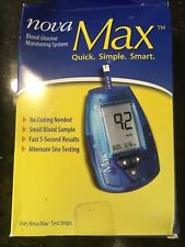 Nova Max Blood Glucose Monitoring System Open Box - No Strips- (exp 2010)