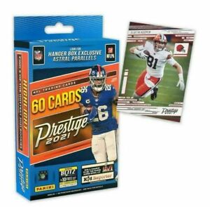 2021 Panini Prestige NFL Football Trading Card Hanger Box - 60 Cards NEW/SEALED