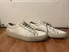 Common Projects Achilles Low 1528 White Leather Sneakers Size 44 US 11