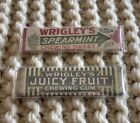 Vintage WRIGLEY’S SPEARMINT and JUICY FRUIT Gum Lot Of 2 NOS