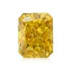0.37 Carat Fancy Vivid Orangy-Yellow Natural Diamond Loose Radiant Cut VVS2 GIA