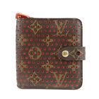 Auth Louis Vuitton Monogram Perfo Compact Round Zippy Wallet M95189 Used F/S
