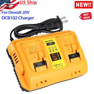 For DEWALT DCB102 XR 2-Port Multi Fast Battery Charger 12V/20V Lithium DCB200