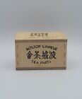 Vintage Wooden Boston Chinese Tea Party Chinease Oolong Tea Box W/lid Mini Crate