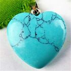BA5668 20x6mm Beautiful heart Turquoise pendant bead