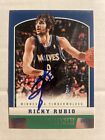 2012-13 Panini Ricky Rubio Autographed Card #143 Minnesota Timberwolves CB684