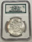 1887 P Morgan Silver Dollar NGC MS63 From the Binion Collection Toned