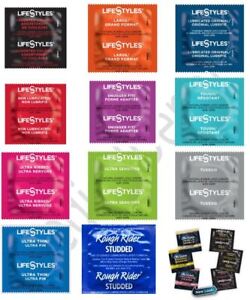 102 CT Lifestyles Lubricated Latex Bulk Condoms Choose Style Free Shipping