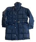 Vintage 1970s Comfy Prime Goose Down Puffer Blue Quilted Parka Jacket Mens M/L