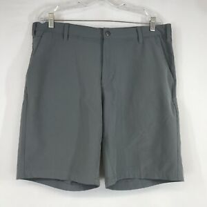 ADIDAS - MEN'S SIZE 36 - GRAY POLYESTER BLEND CASUAL GOLF SHORTS