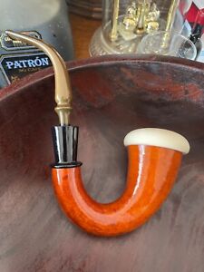 vintage gourd calabash meerschaum sherlock holmes style pipe