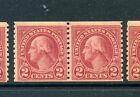599A Washington TYPE 2 Mint Coil Pair of 2 Stamps NH (Stock 599A-263)