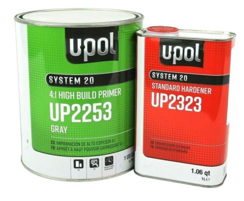 U-POL 2253 & 2323 2K 4:1 Gray High Build Urethane Medium Primer Kit (Gallon)