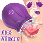 Handheld-Multispeed-Personal-Massage-Rose-Vibrator-Licking-Massager-for-Women US