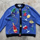 Vintage Berek Shopping Network Exclusive WINE Grapes Cardigan Sweater