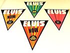 Elvis Lot of 4 '70s Vintage Style Colorful Banners Vegas Pennant Hilton RCA