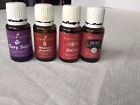 young living essential oils 15ml Lot Of 4 Open Bottles Mostly Full