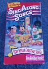 Disneys Sing Along Songs - Very Merry Christmas Songs VHS Red Cover Play Tested