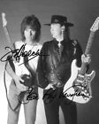 REPRINT - JEFF BECK - STEVIE RAY VAUGHAN Autographed 8 x 10 Photo Man Cave