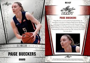 Paige Bueckers 2023 Leaf Draft Silver Rookie #RS-67 UCONN Rookie Card