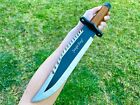 15” Rambo Bowie Tactical Combat Survival Brown Hunting Knife w/Leather Sheath