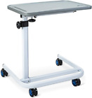 OasisSpace Overbed Table, Hospital Bed Table with Holder, Adjustable Over Bedsi