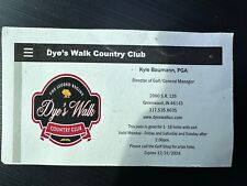 1 Round With Cart at Dye’s Walk Country Club