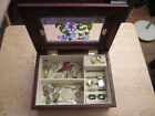 Junk Drawer lot old jewelry box 14K scrap gold old sterling ring old coins watch