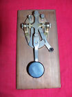 Vintage Telegraph Key with Base Old Antique Morse Code Ham Radio Transmitter USA