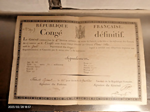 26 Fructidor An 8 (September 13, 1800) - Permanent Leave